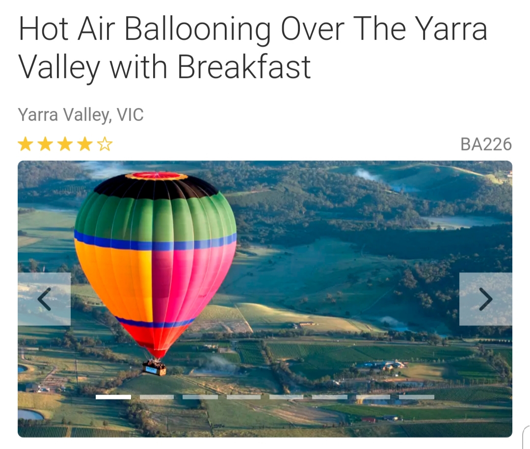 Hot Air Ballooning over the Yarra Valley