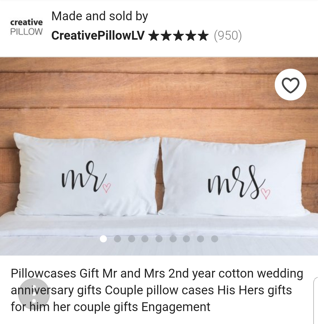 Mr and Mrs Pillowcases