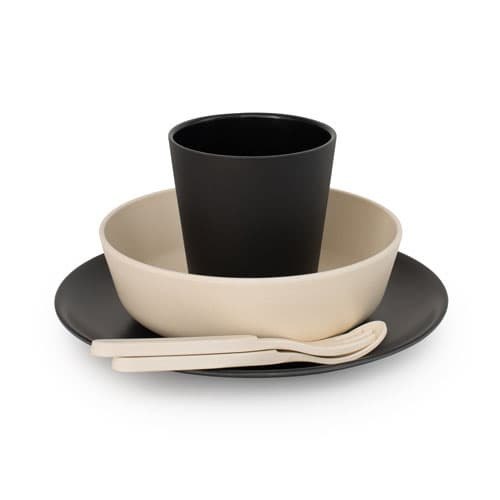 Bobo & Boo Bamboo Dinnerware - Monochrome