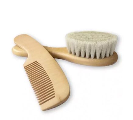 Brush and Comb set - we are looking for non plastic and sustainably sourced wood. Try these places: Little Earth Nest.com.au, natures child.com.au, hellocharlie.com.au or Target, Big W, Kmart , Myer will have something