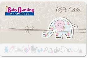 Baby Bunting Gift Card - This is great incase you don't know what to get
