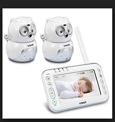 Baby Monitor - This is a combined present as they can be quite expensive. Things to make sure it has: Monitors that use DECT (digital enhanced cordless communication), To sound an alarm when there is no movement after a certain length of time Basically for SIDS), infrared camera, Wide viewing angle, Lullaby Mode, sound indicator lights, 2 way communication (not essential), room temp gauge, battery operated if power goes out, clips to allow the camera to be holding onto something and not on a flat surface,