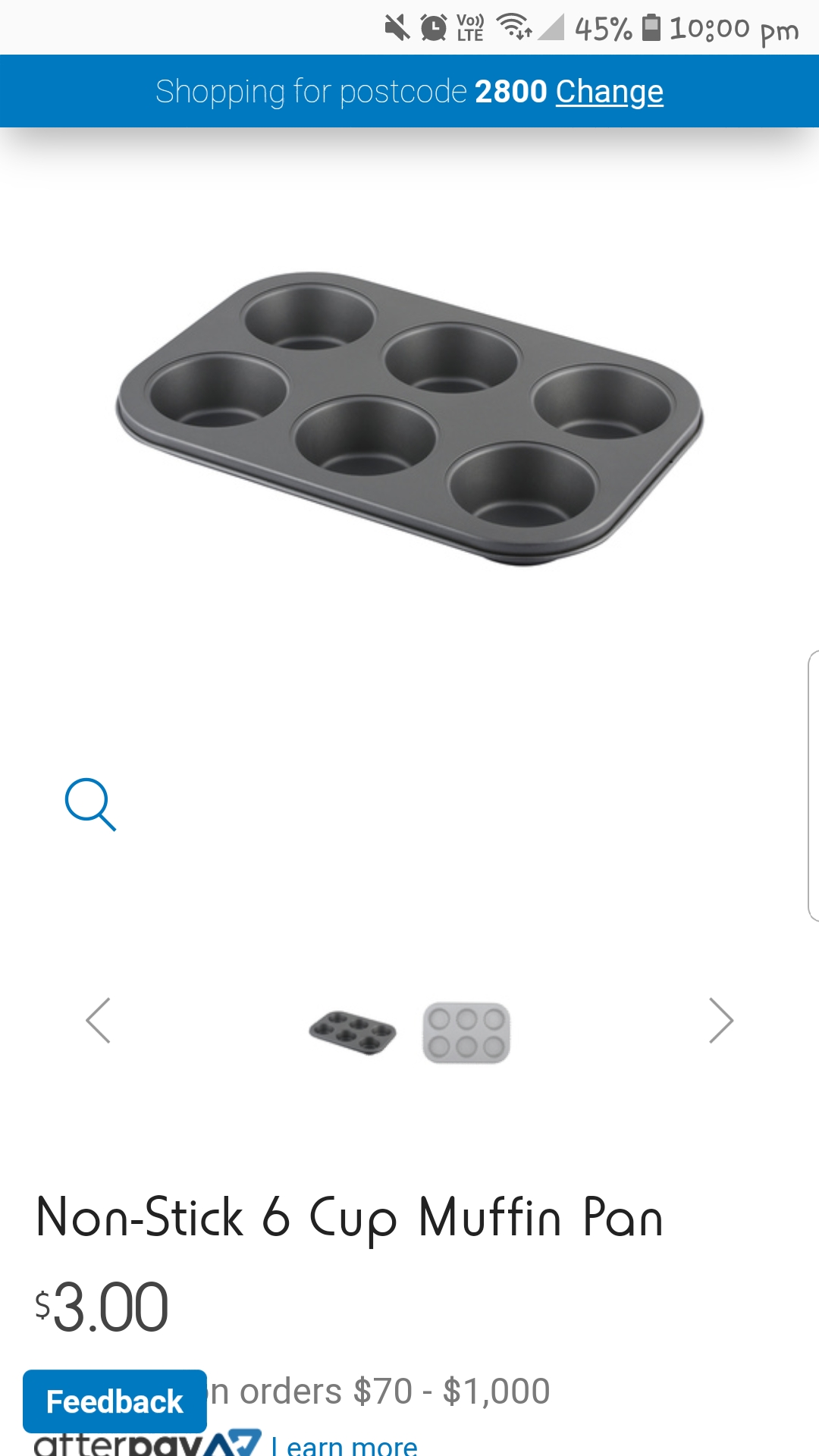 6 cup muffin tray × 2