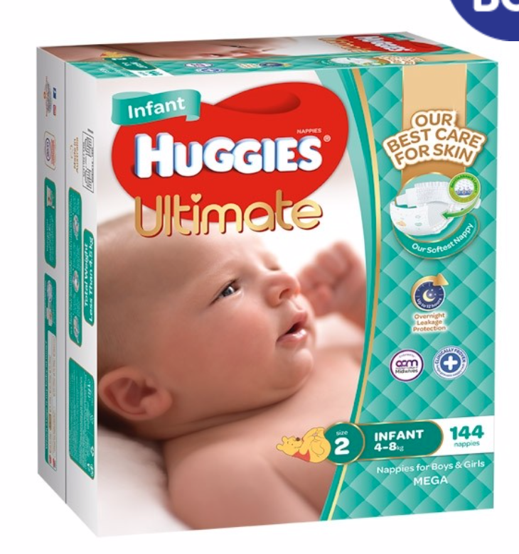 Huggies Ultimate Nappy Mega Pack - Infant