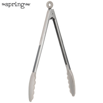 grey or beige pairs of tongs