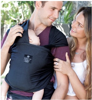 Hug A Bub Wrap Carrier Lightweight Organic Charcoal