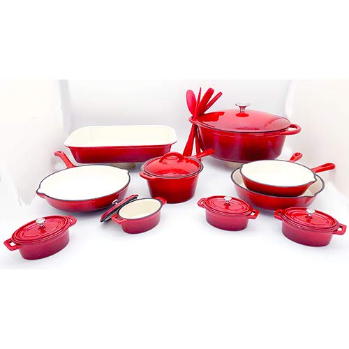 Enameled Cast Iron Cookware Set