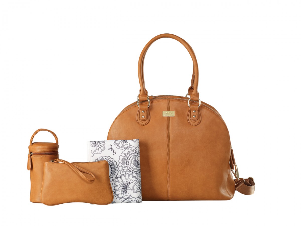 Diaper bag in tan