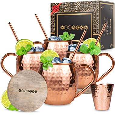 Moscow Mule Copper Mugs Set