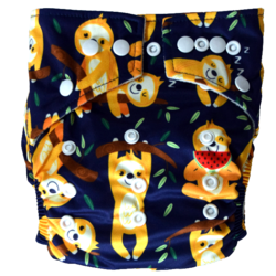 Hippybottomus Cloth Nappy - Sloth