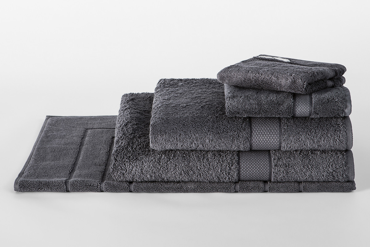 Sheridan Bath Sheets, Bath mat + Hand towels in graphite or light grey