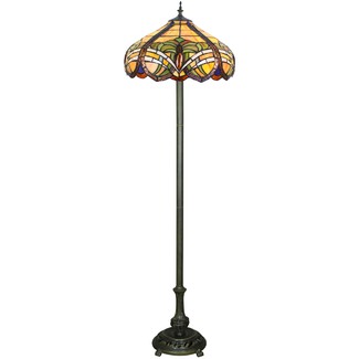 Baroque Tiffany-Style Floor Lamp