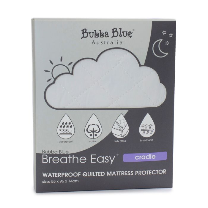 Bubba Blue Breathe Easy Waterproof Mattress Protector Cradle