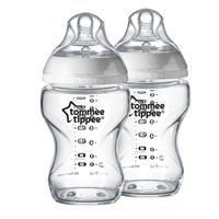 Tommee Tippee Closer to Nature Glass Bottle 250ml 2 Pack