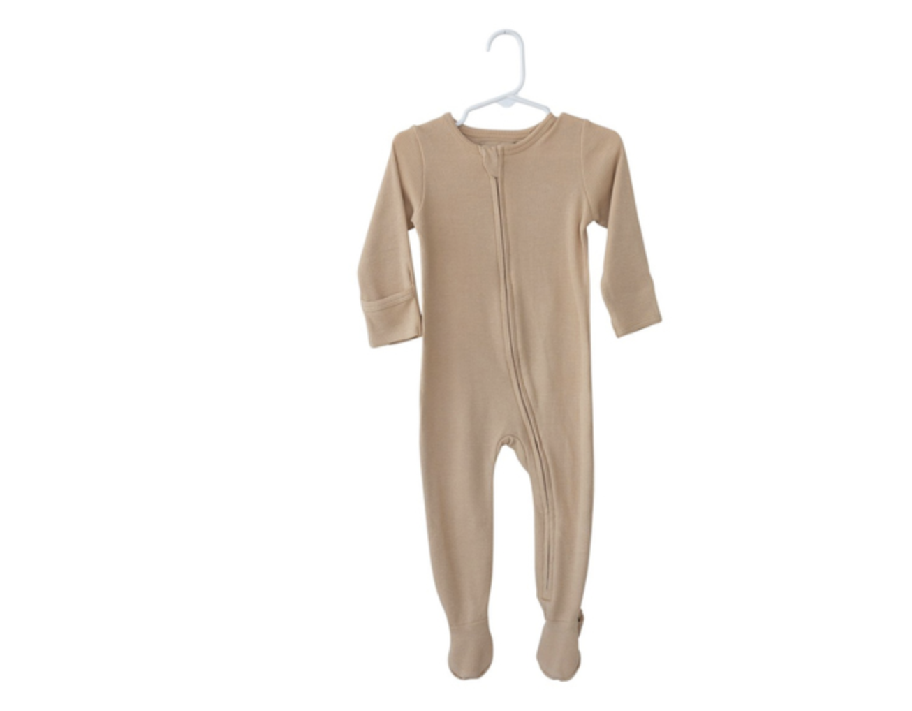Spearmint Love Organic Thermal Zip Footed Romper x 3