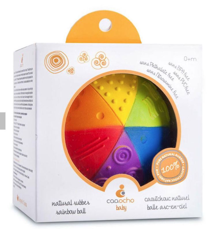 Natural Rubber Rainbow Sensory Ball