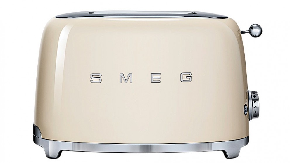 Smeg 50s Style Longslot 4 Slice Toaster - In Cream