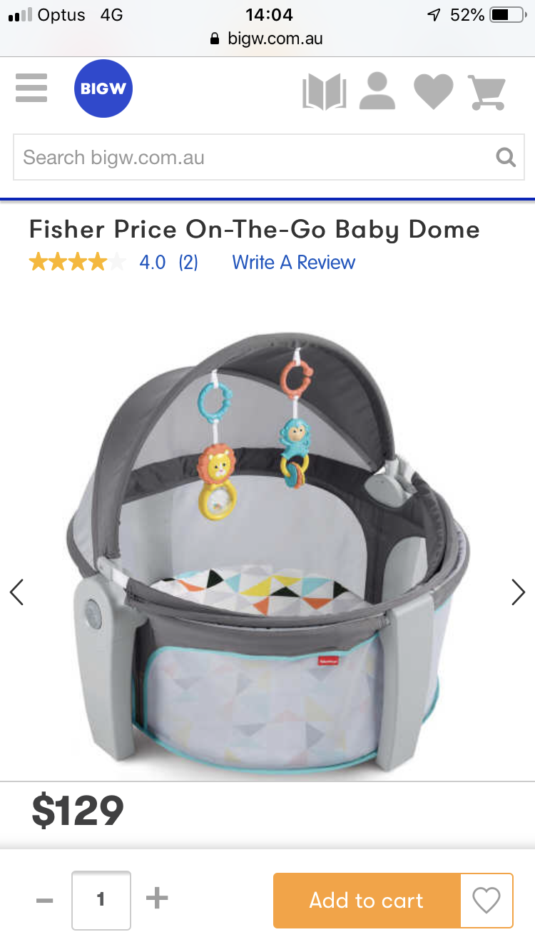 Fisher Price On-The-Go Baby Dome