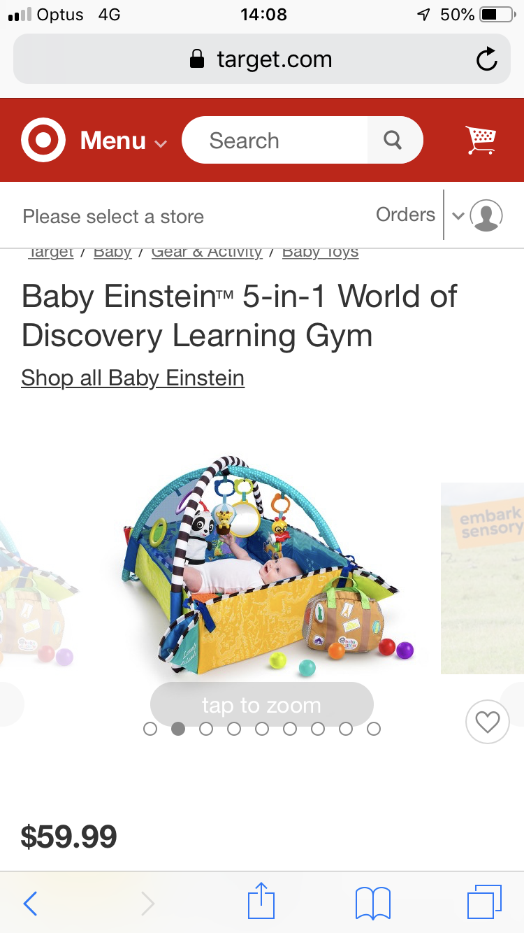 Baby Einstein 5in1 world of discovery learning gym