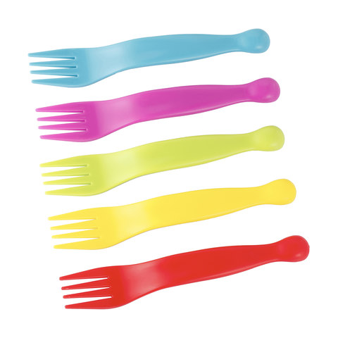 Forks - Multi-coloured, Set of 5