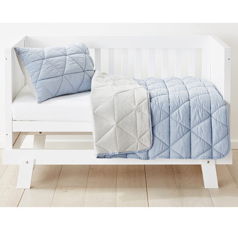 Cot Comforter Set - Chambray