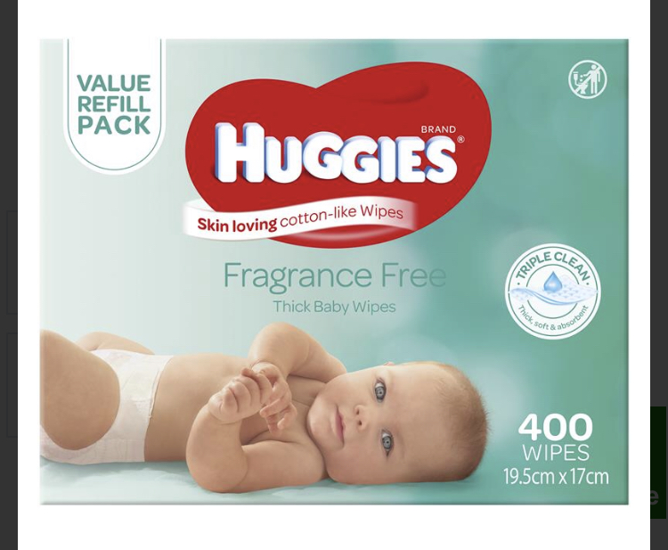 Huggies Wipes Refills (fragrance free)