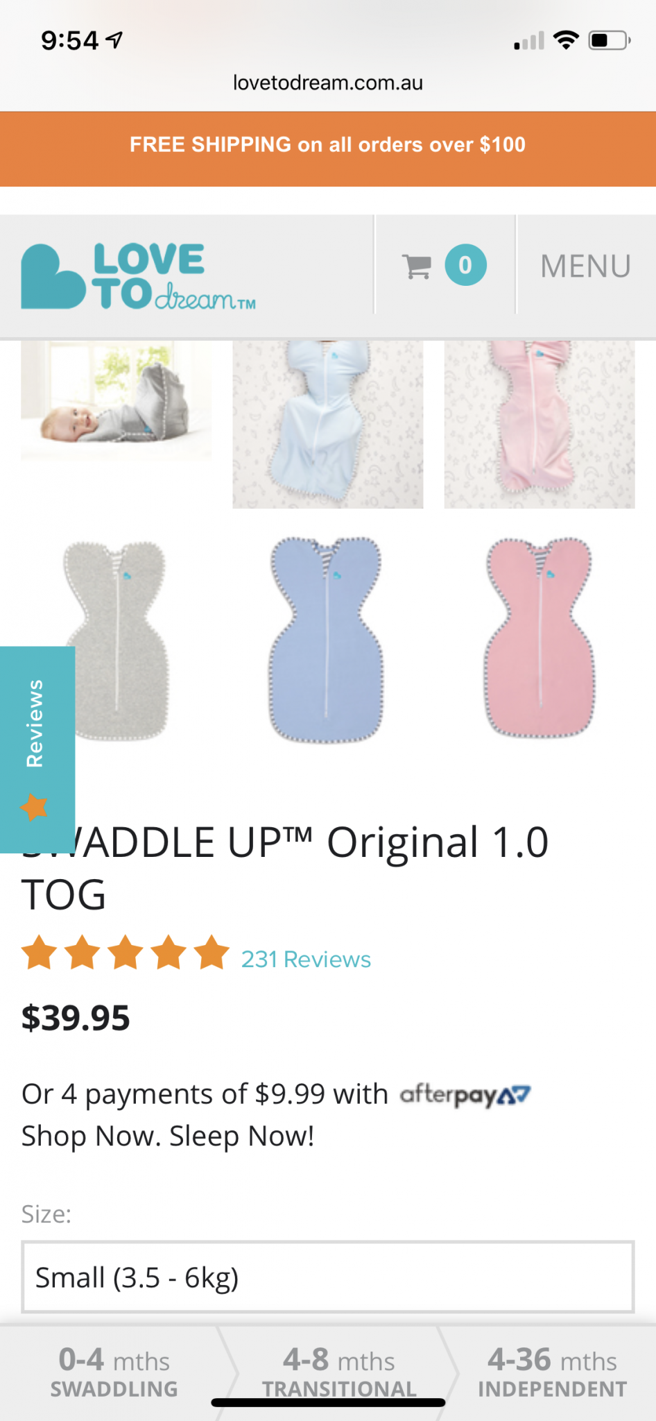 Love and dream baby swaddle