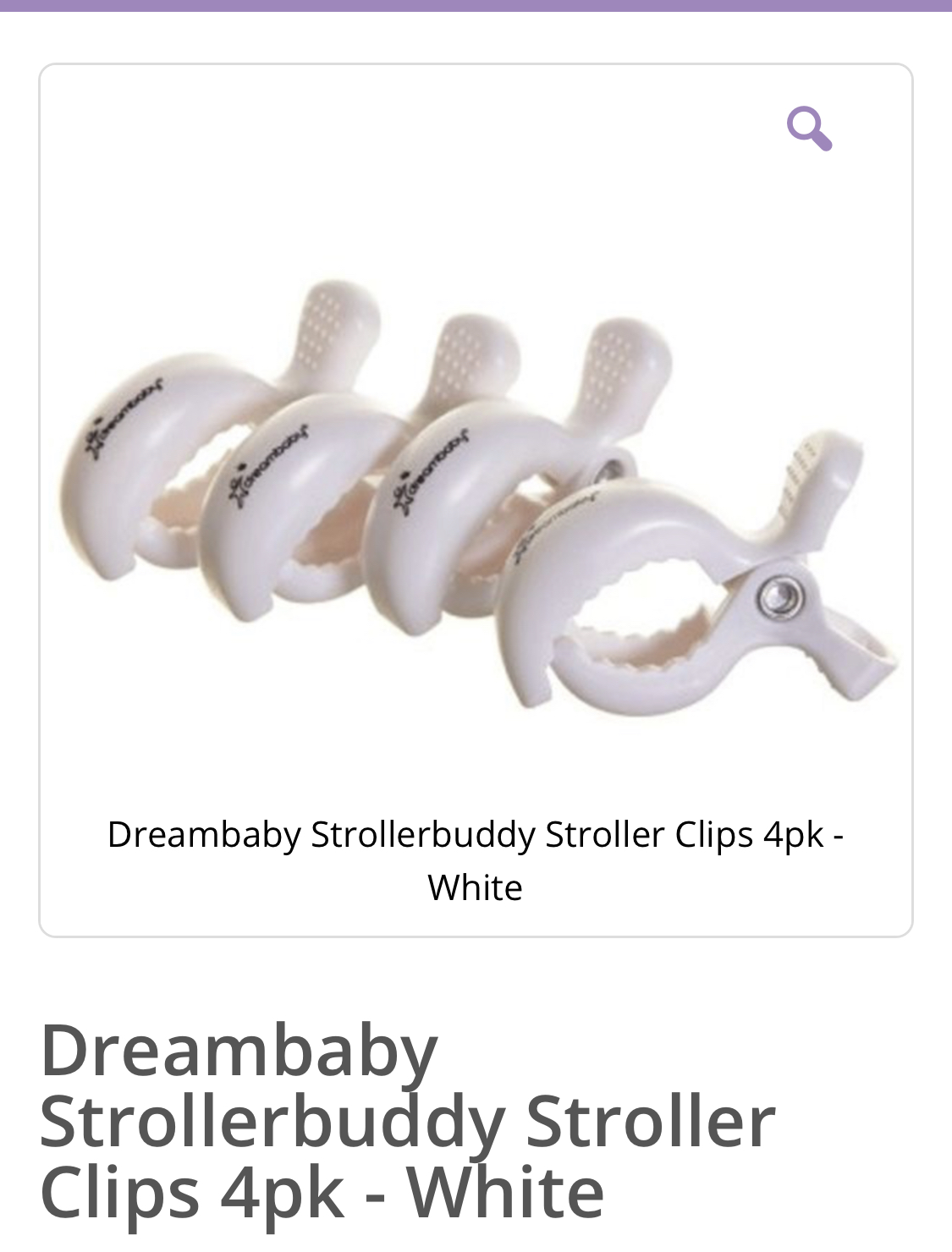 Stroller clips