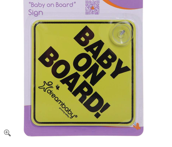 Baby on board sign