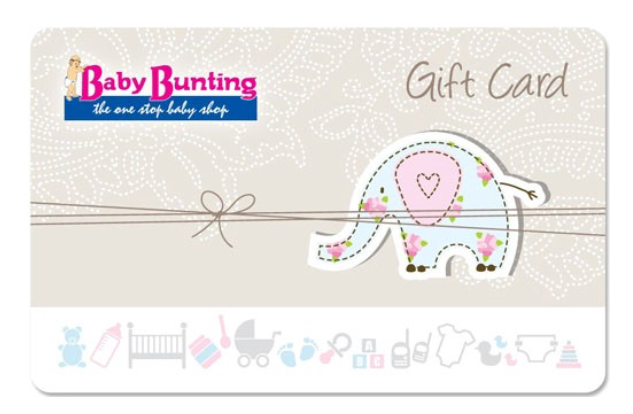 Baby bunting gift card