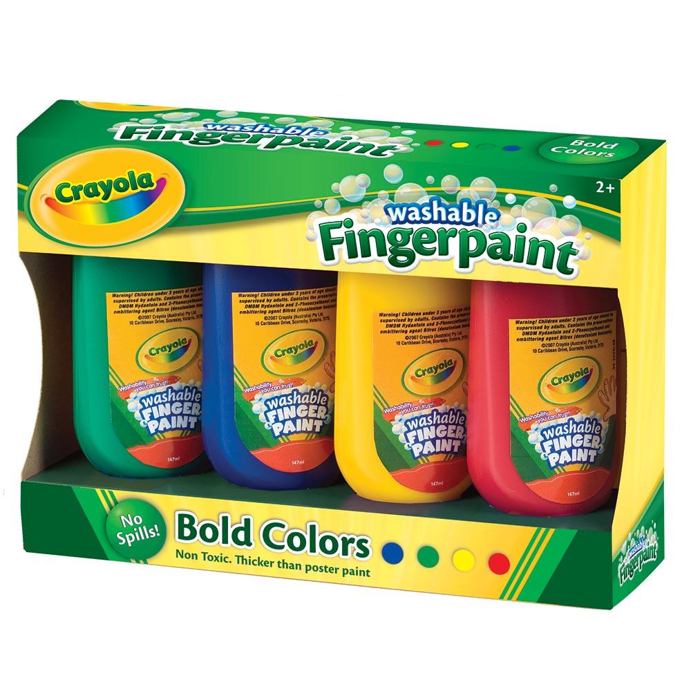 Washable Fingerpaint Bold Colors