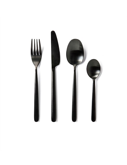 Nolan Graphite 24 Piece Cutlery Set