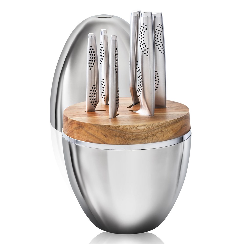 THE EGG by Baccarat iD3 7 Piece Knife Block