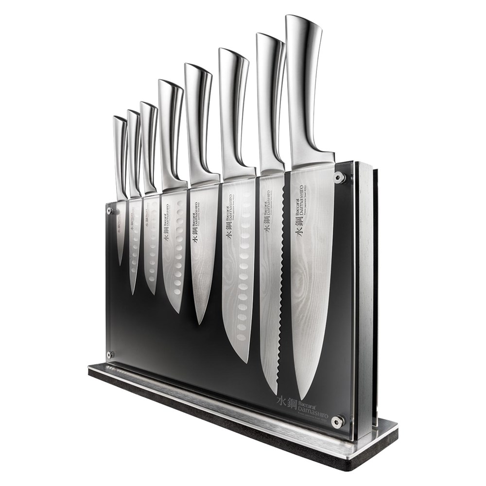 Baccarat Damashiro 9-Piece Knife Block