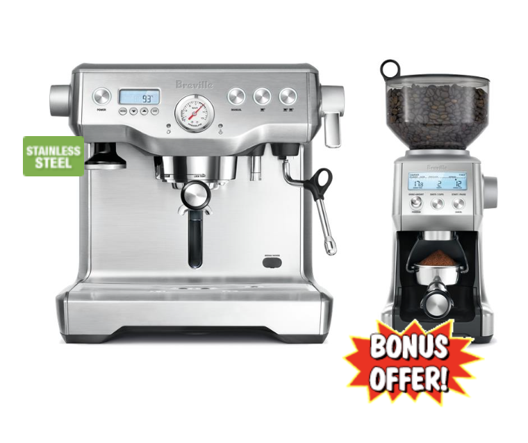 Breville the Dynamic Duo Dual Boiler with Smart Grinder Pro