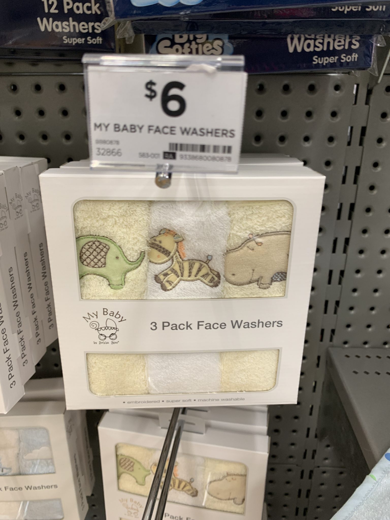 Face Washers -Big W