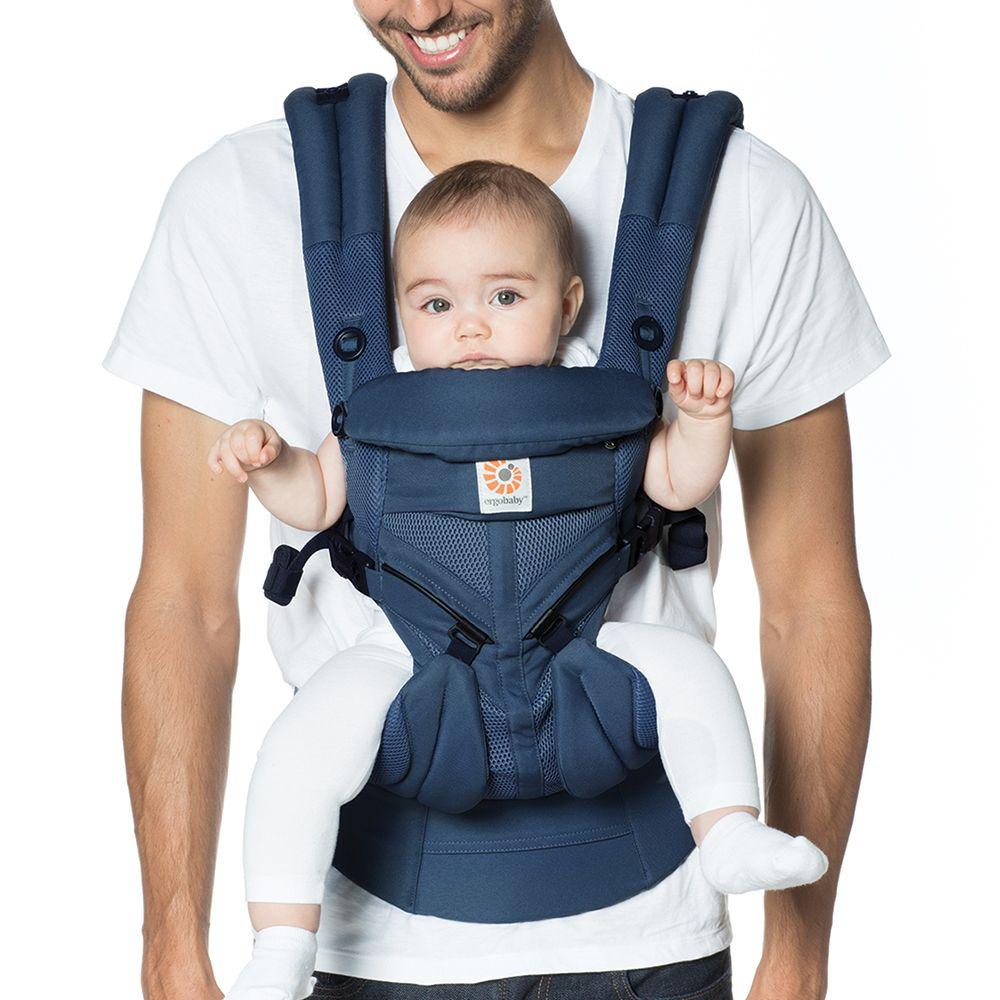 Ergobaby Omni 360 Baby Carrier: Cool Air Mesh-Midnight Blue