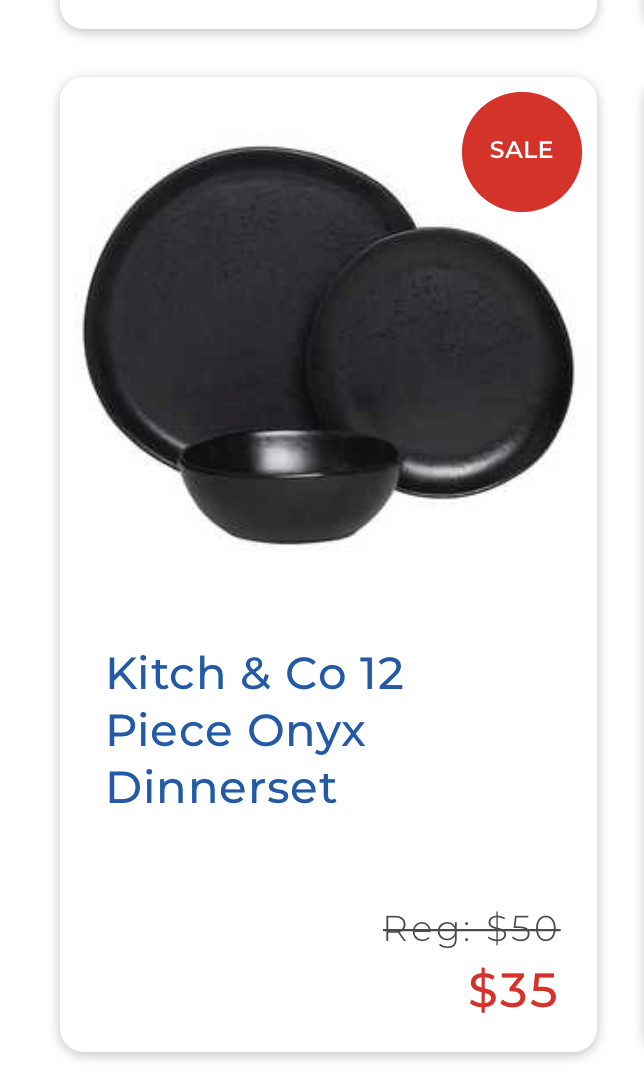 Dinner set black 2 out of 2