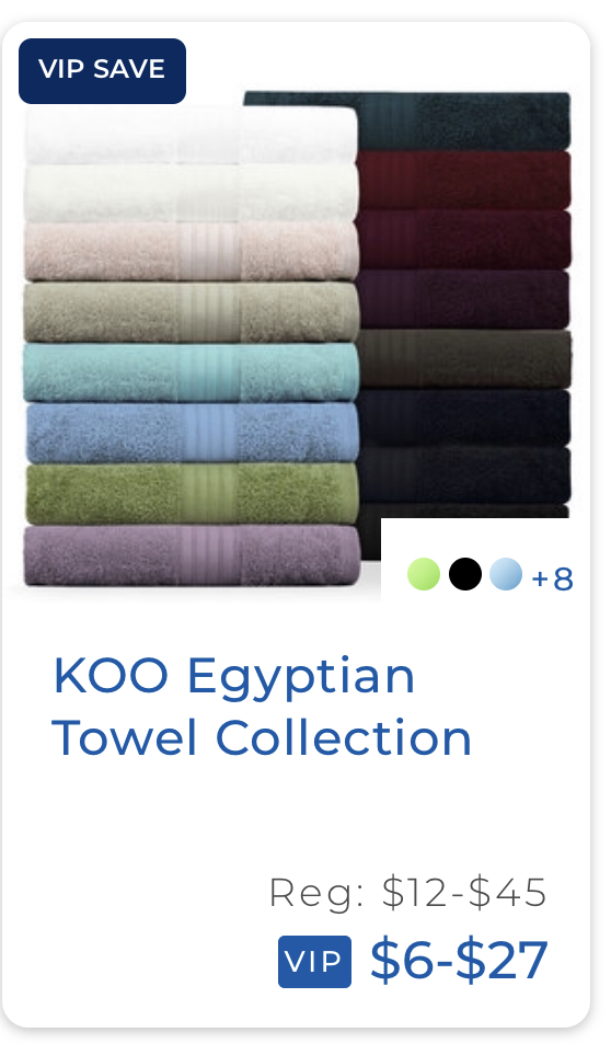 Koo navey blue towels