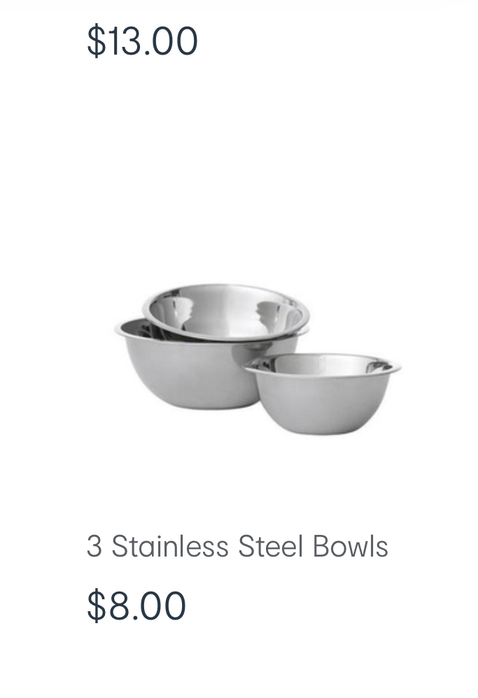 Bowl set of 3