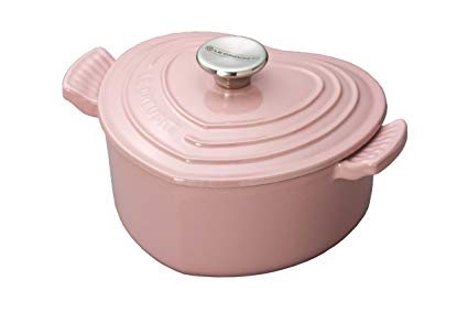 Cast Iron Pink Heart Casserole Dish