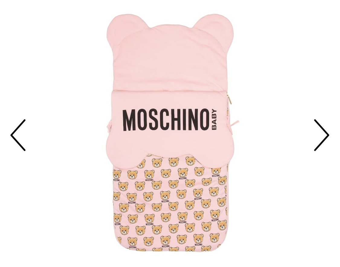 MOSCHINO SLEEPING BAG PRAM INSERT