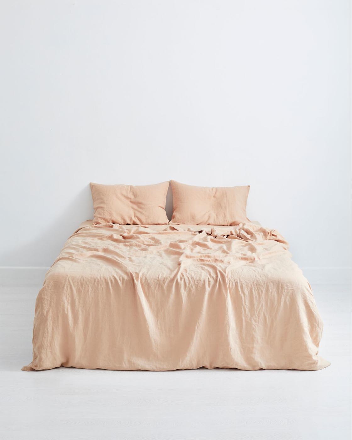 Bed Threads- Terracotta 100% Flax Linen Bedding Set in KING