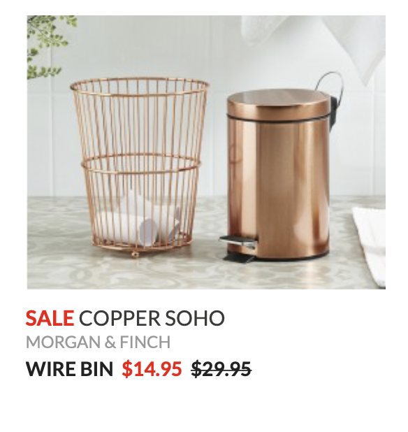 Copper Waste Bin