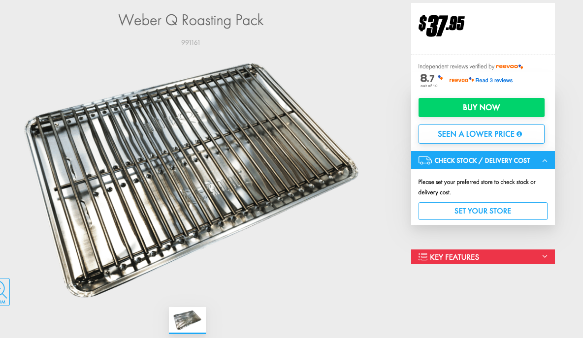 Weber Q Roasting Pack