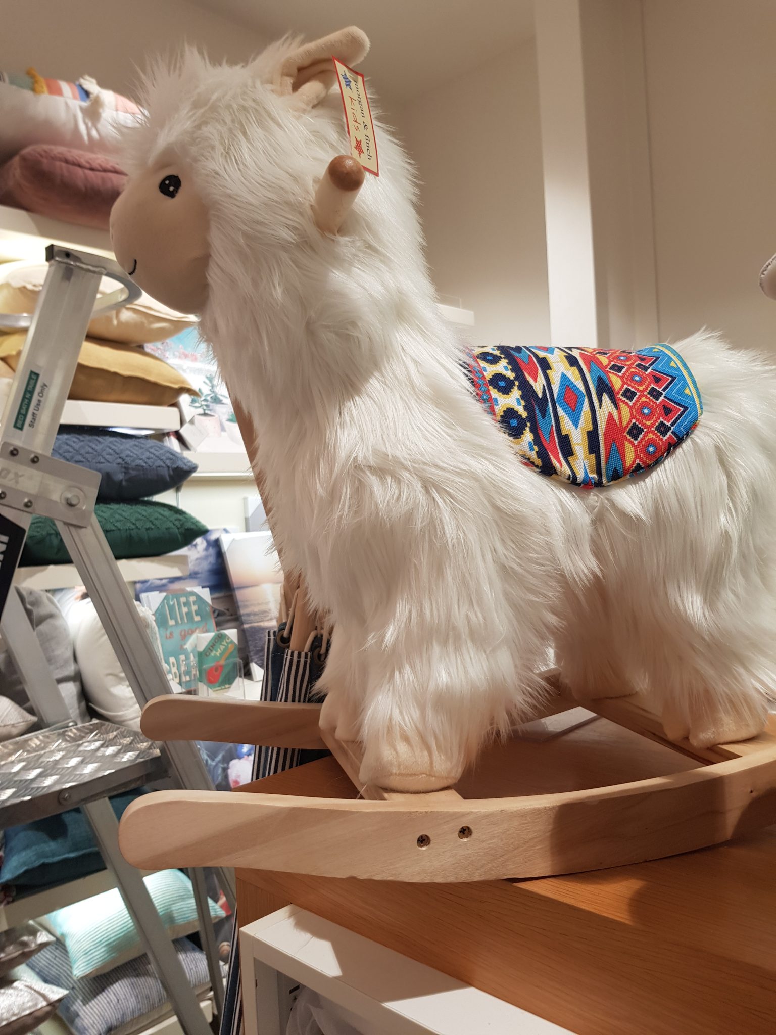 Llama rocking horse