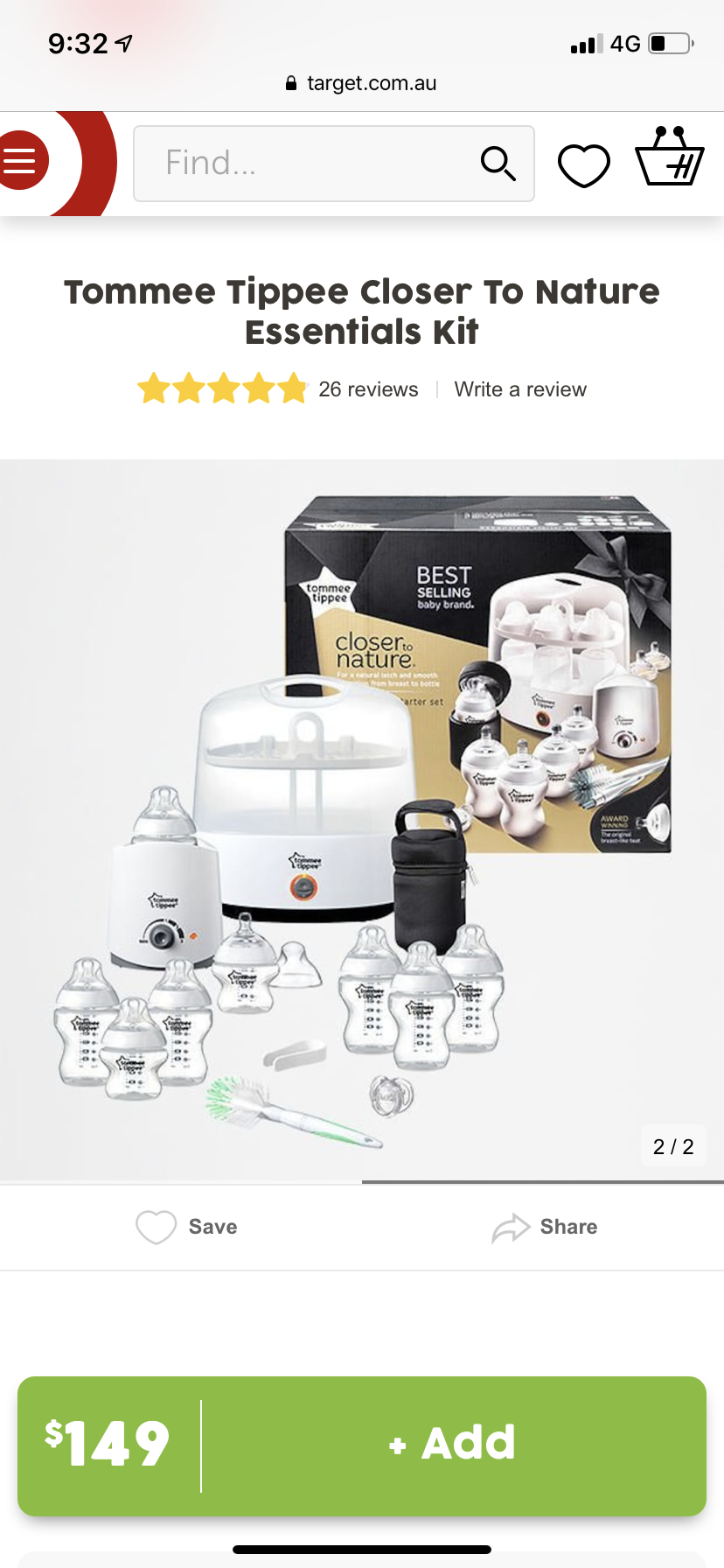 Tommee Tippee Closer To Nature Essentials Kit