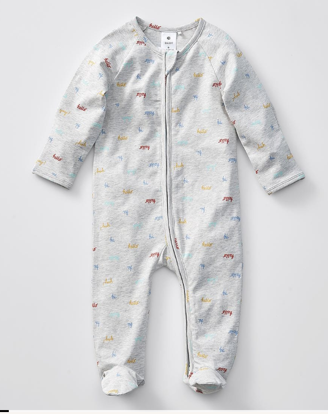Baby Organic Cotton Print Coverall