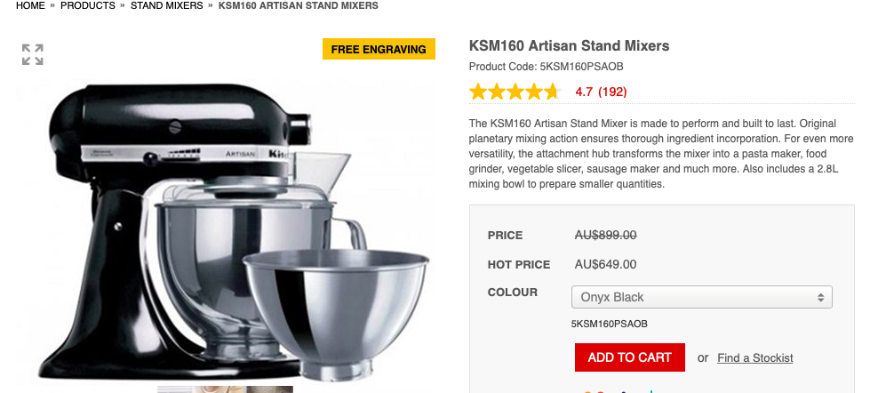 Kitchen Aid Mixer