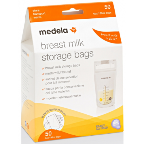 Breast milk storage bags